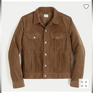 J. Crew Trucker Jacket in Stretch Corduroy